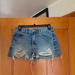 Garage Festival Blue Denim Shorts. 03/26